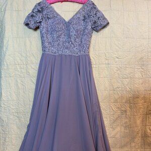 Mother-of-the-Bride Dress, Mauve, Size 8
